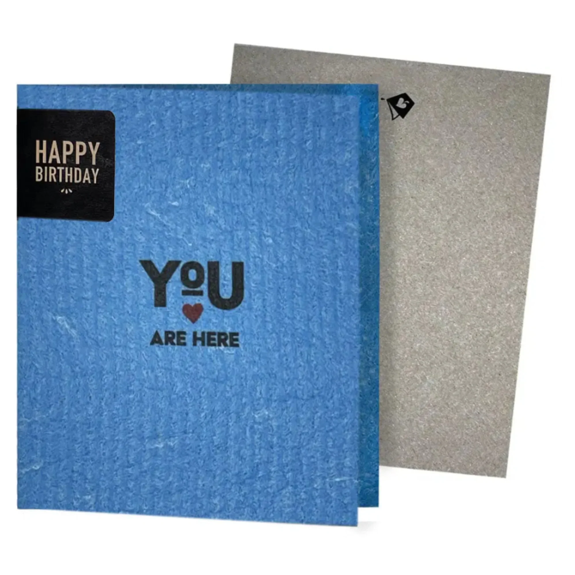 You Are Here HeartâGreeting Card Turns Into a Swedish Sponge Cloth | Soak iT Up ClardÂź