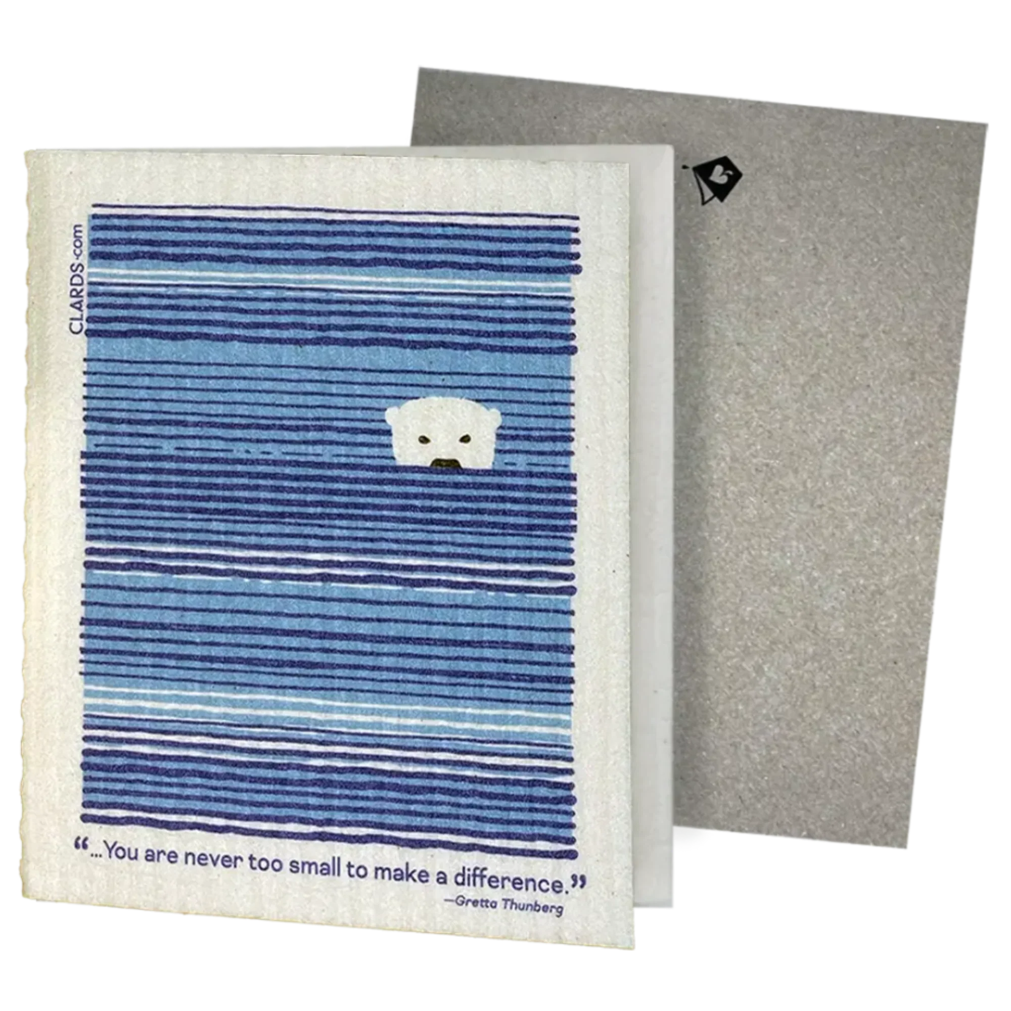 You Are Never Too Small to Make a Difference – Greeting Turns Into a Swedish Sponge Cloth | Soak iT Up Clard®