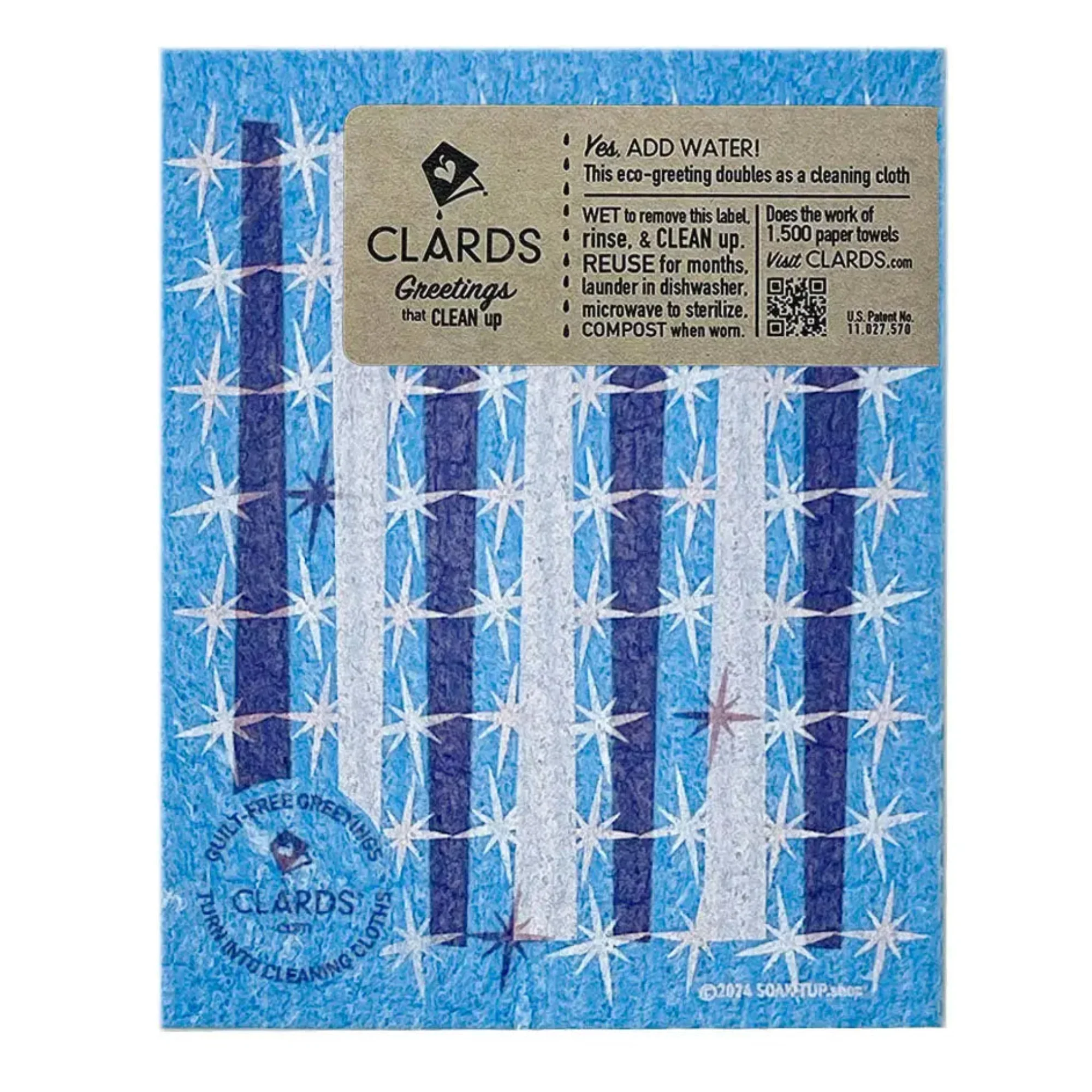 You Clean Up Nice –Greeting Card Turns Into a Swedish Sponge Cloth | Soak iT Up Clard® - Image 2