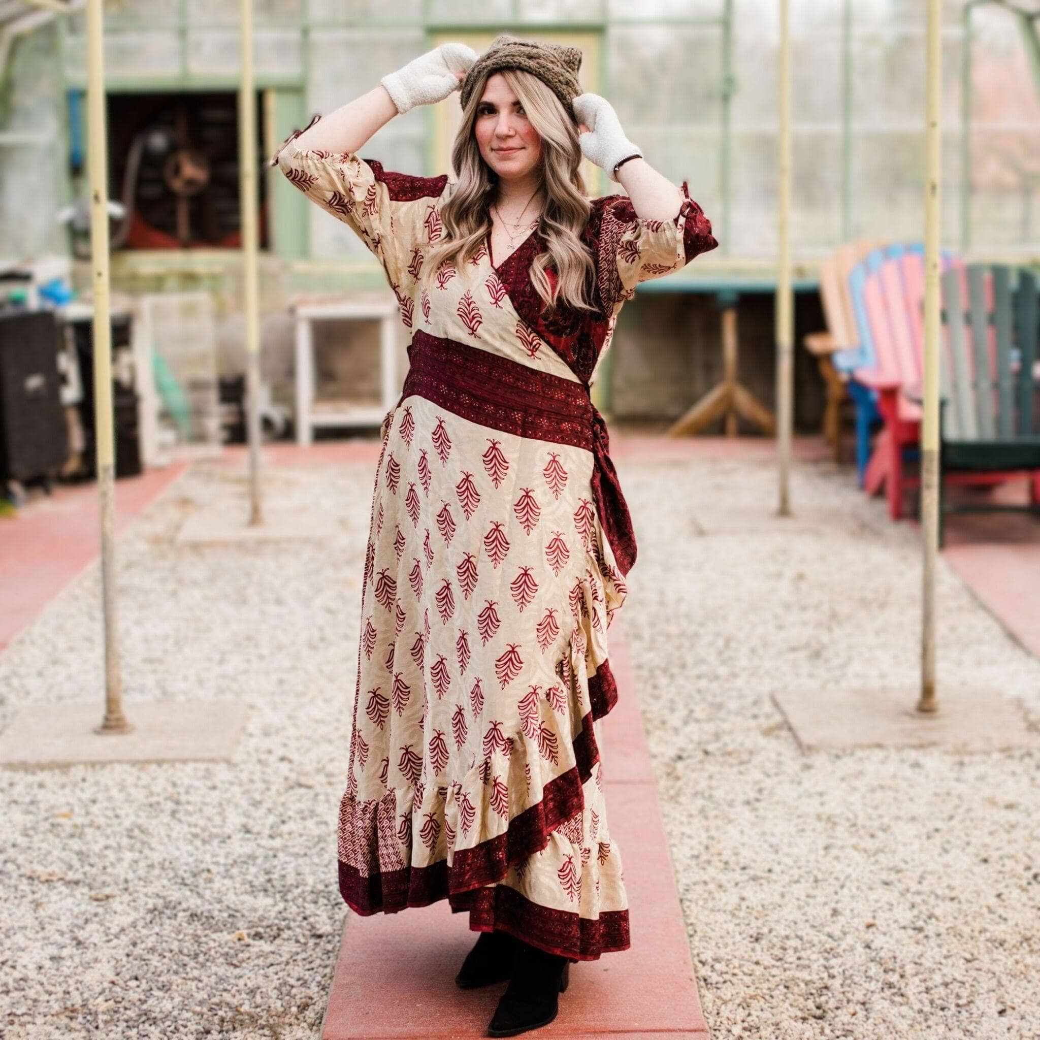 Zaria One-of-a-Kind Wrap Dress – Handmade, Sustainable, Stunning - Image 12