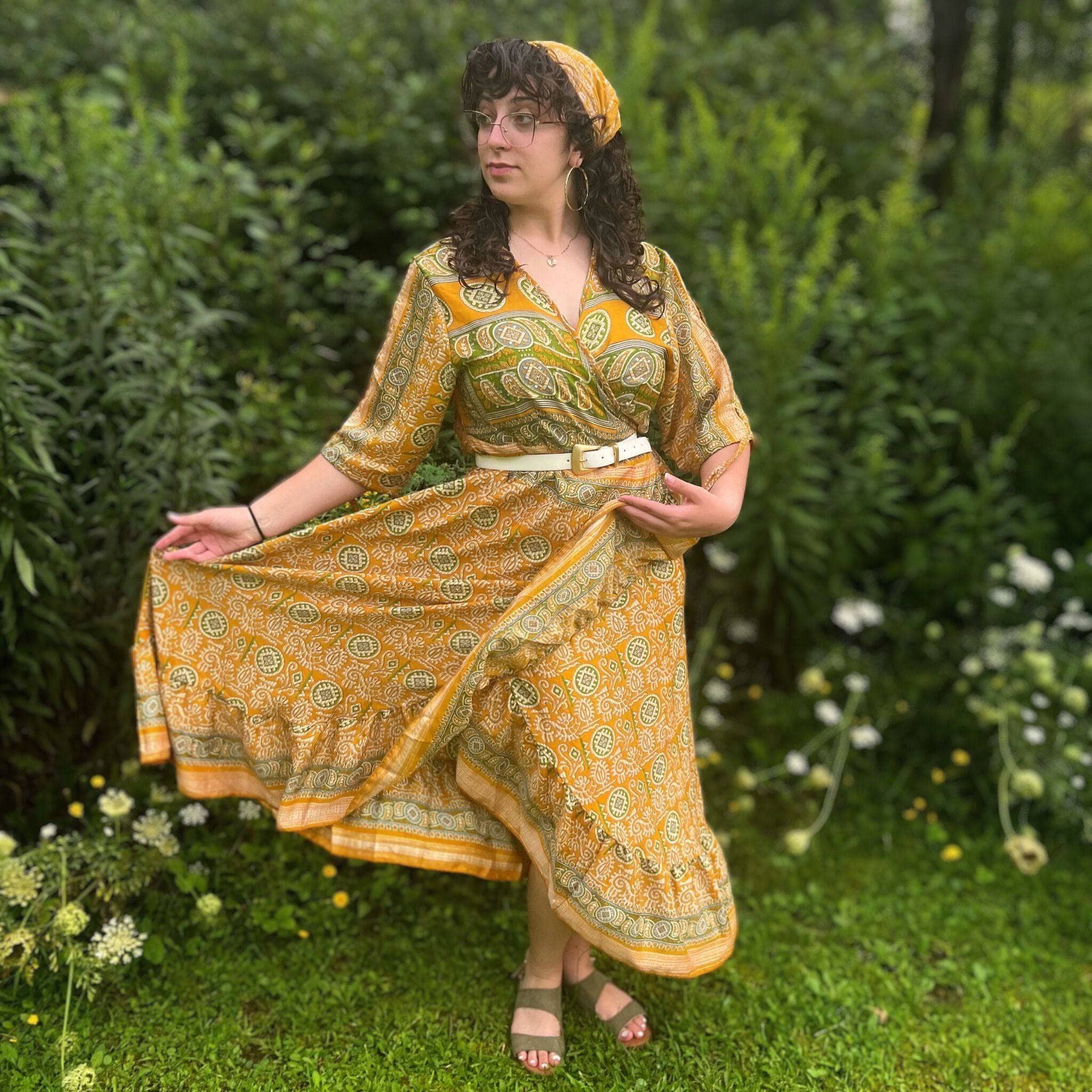 Zaria One-of-a-Kind Wrap Dress – Handmade, Sustainable, Stunning - Image 14