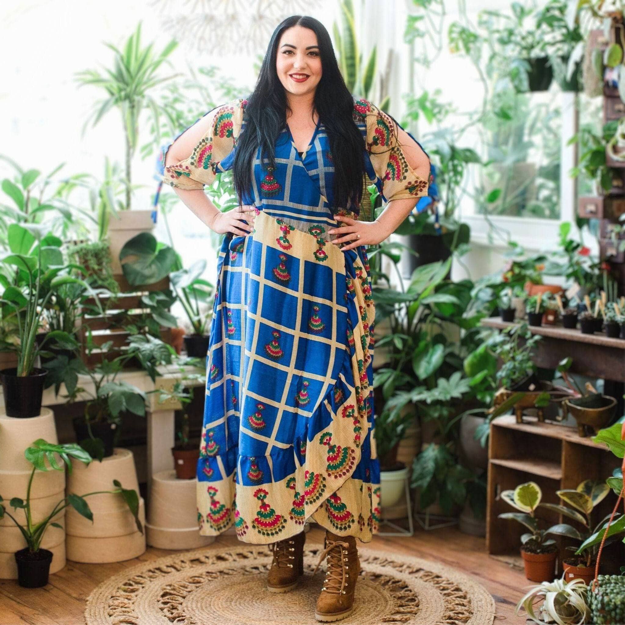 Zaria One-of-a-Kind Wrap Dress – Handmade, Sustainable, Stunning - Image 16