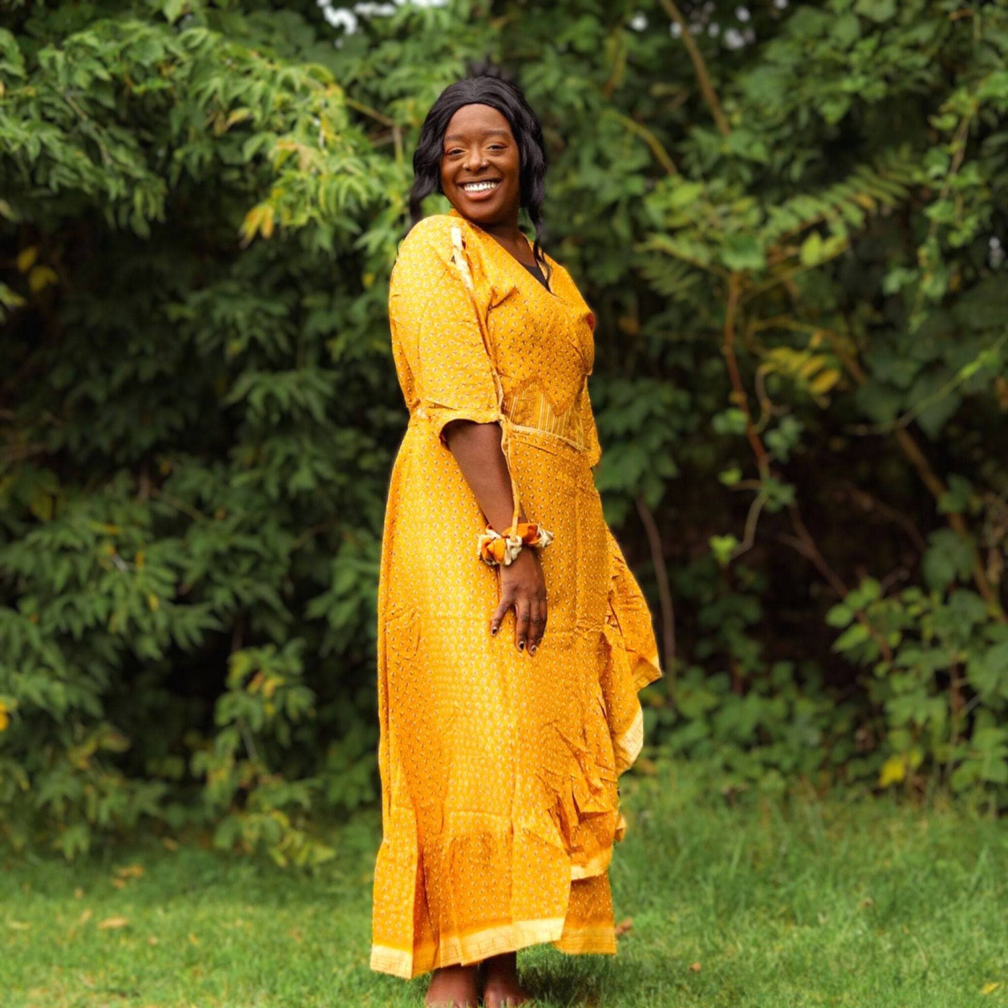 Zaria One-of-a-Kind Wrap Dress – Handmade, Sustainable, Stunning - Image 17