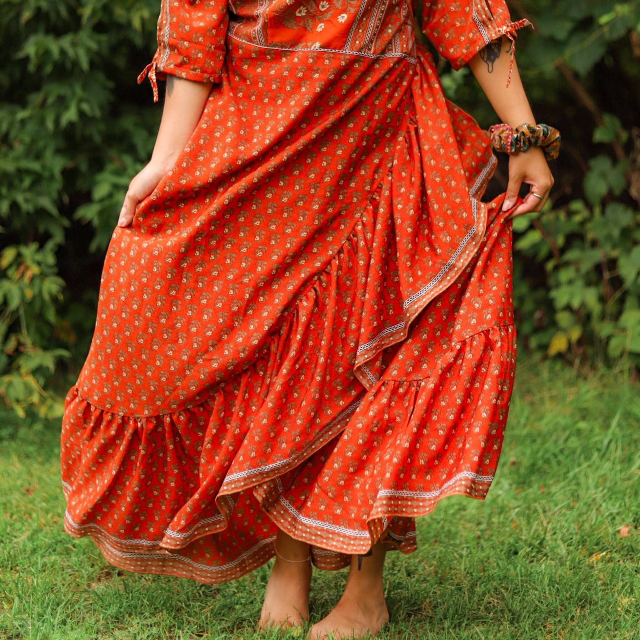 Zaria One-of-a-Kind Wrap Dress – Handmade, Sustainable, Stunning - Image 20
