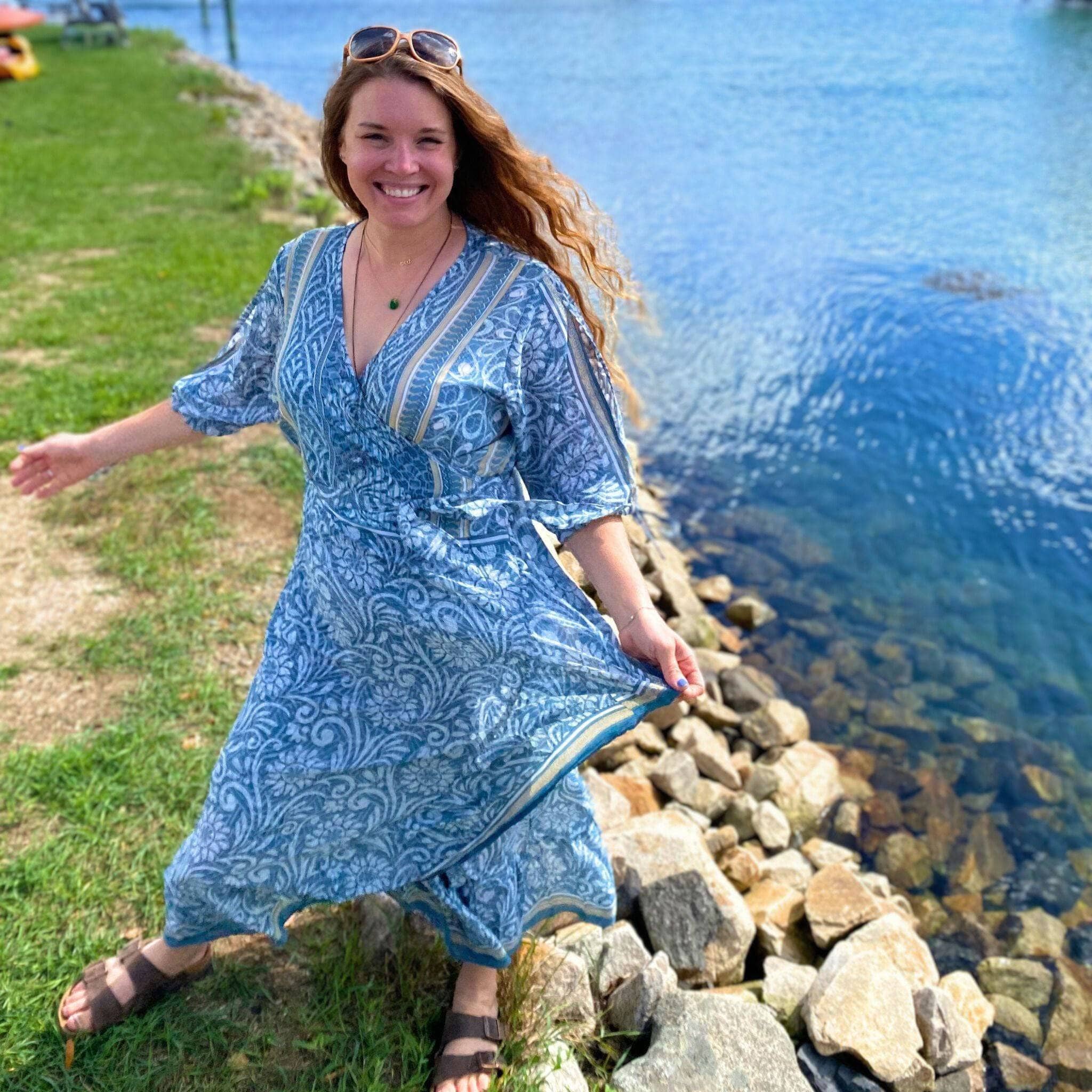 Zaria One-of-a-Kind Wrap Dress – Handmade, Sustainable, Stunning - Image 21