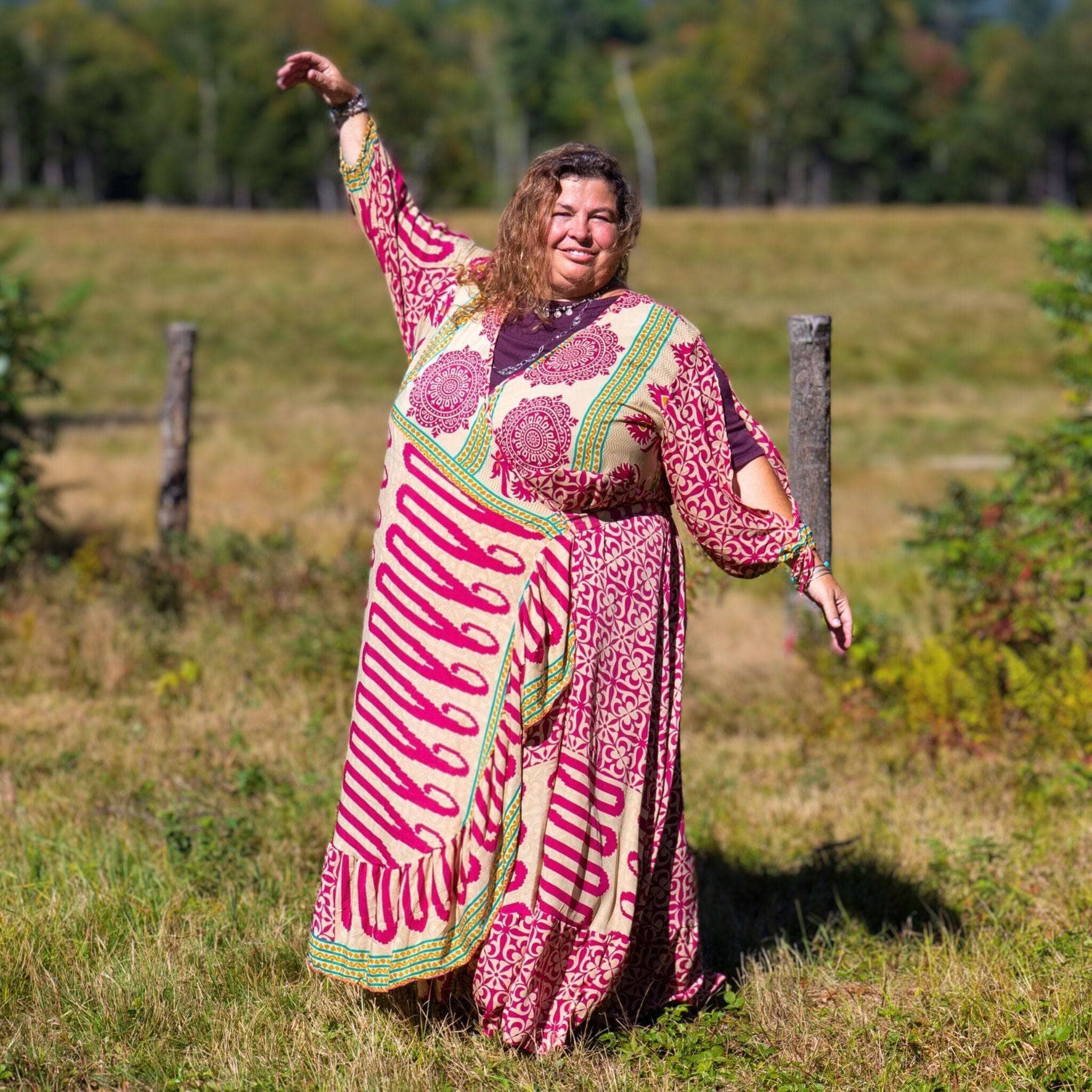 Zaria One-of-a-Kind Wrap Dress – Handmade, Sustainable, Stunning - Image 23