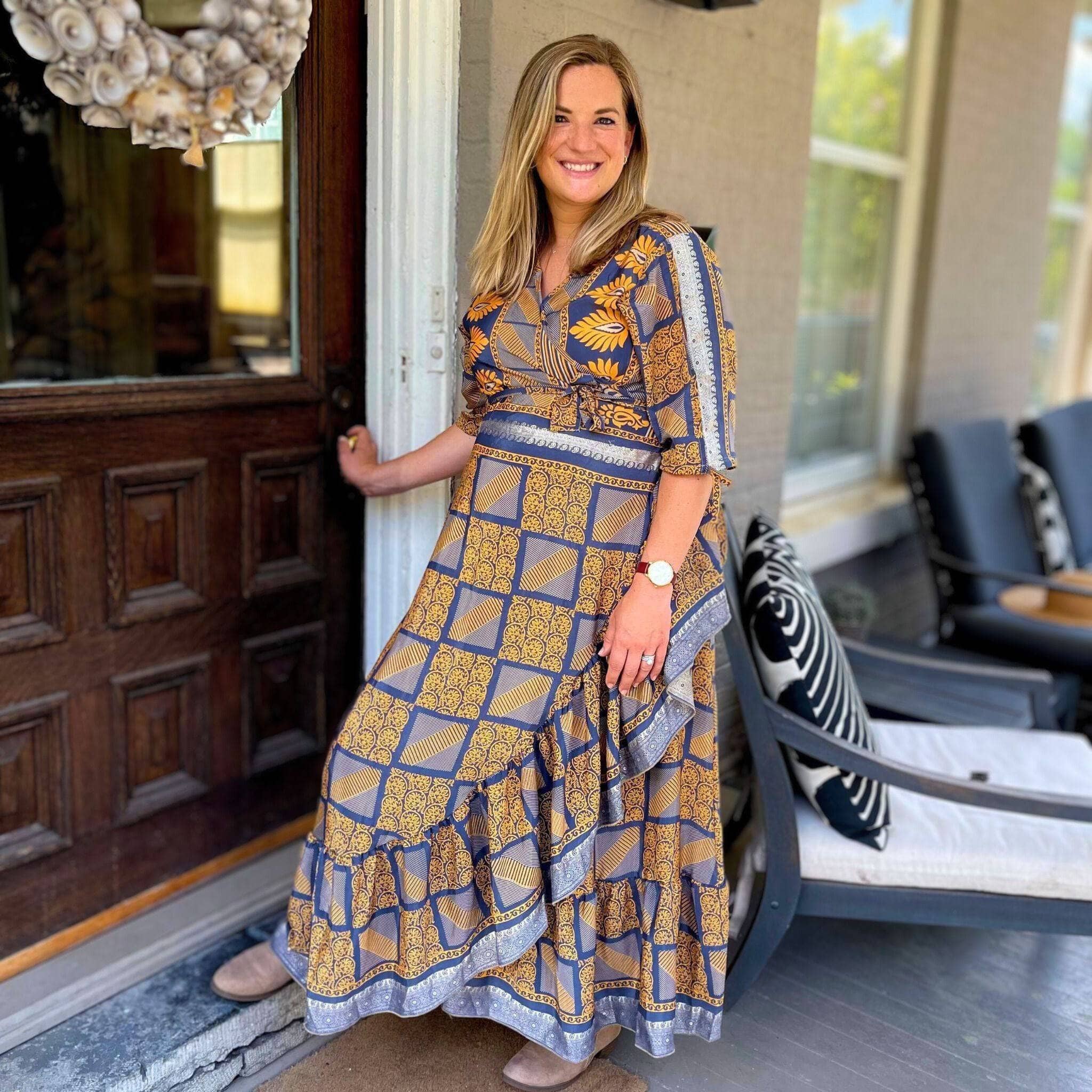 Zaria One-of-a-Kind Wrap Dress – Handmade, Sustainable, Stunning - Image 5