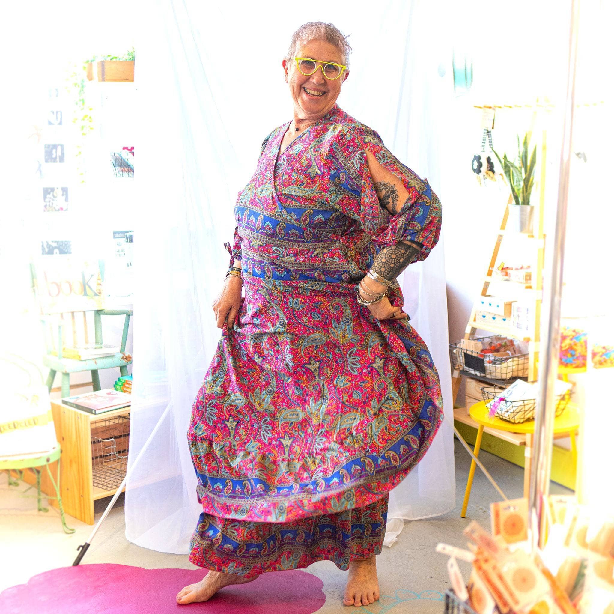 Zaria One-of-a-Kind Wrap Dress – Handmade, Sustainable, Stunning - Image 6