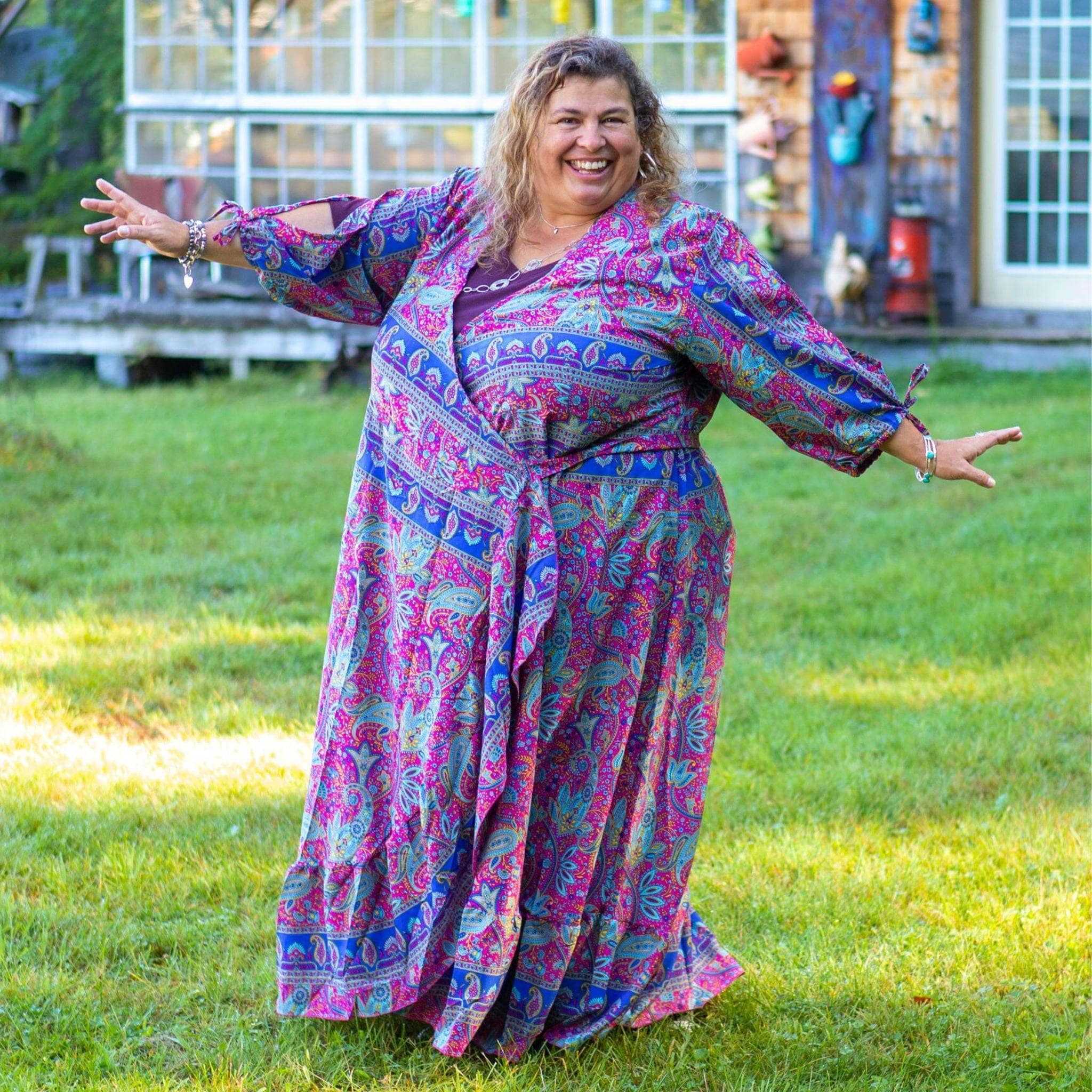Zaria One-of-a-Kind Wrap Dress – Handmade, Sustainable, Stunning - Image 9