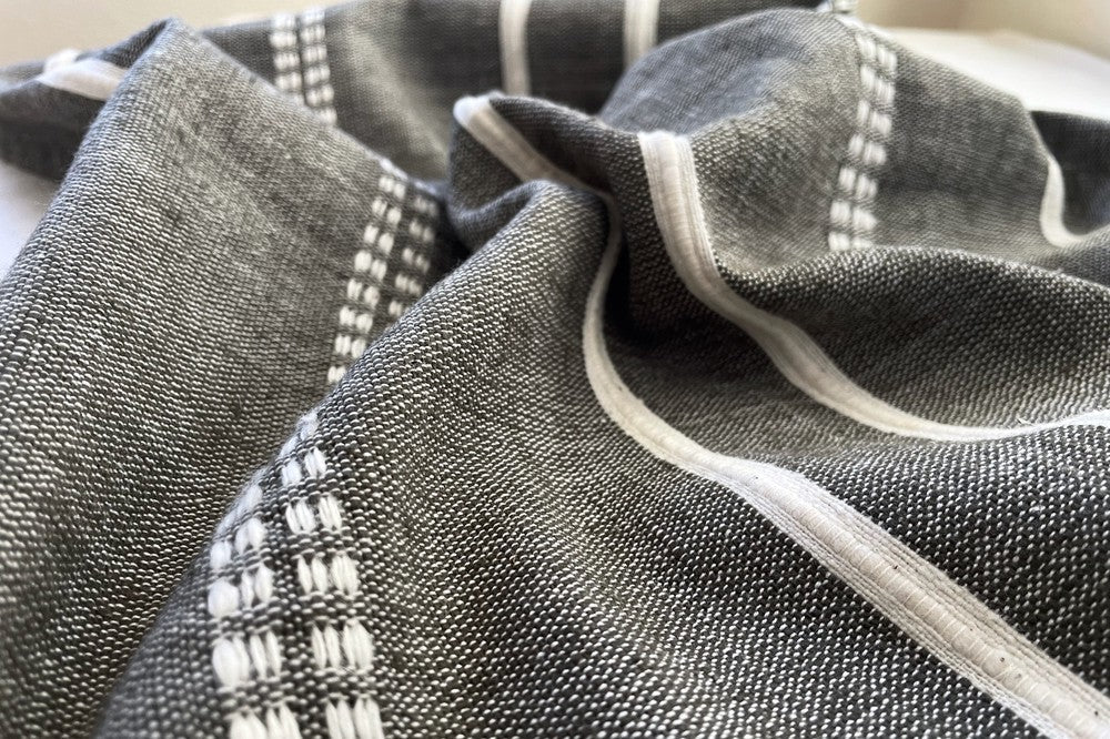 Zenach Handwoven Ethiopian Cotton Napkins | Set of 2 - Image 3