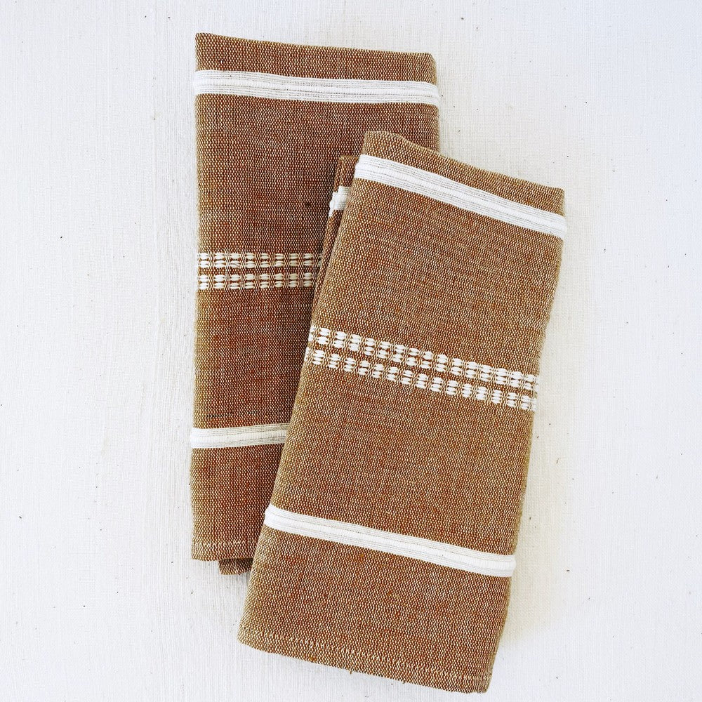 Zenach Handwoven Ethiopian Cotton Napkins | Set of 2 - Image 8