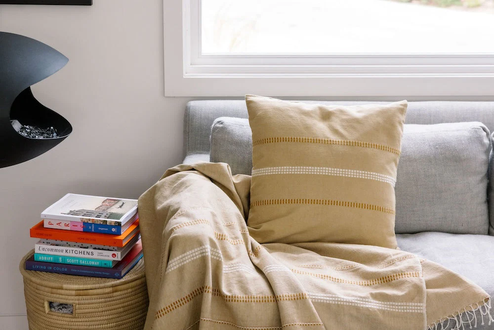 Zenach Handwoven Ethiopian Cotton Throw Pillow Cover - Image 5