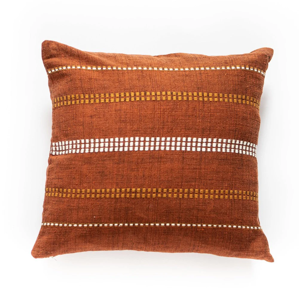 Zenach Handwoven Ethiopian Cotton Throw Pillow Cover - Image 7