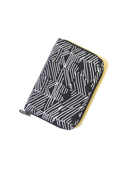 Zip Folder Jewelry Travel Organizer Case - Black Matchstick - Image 3