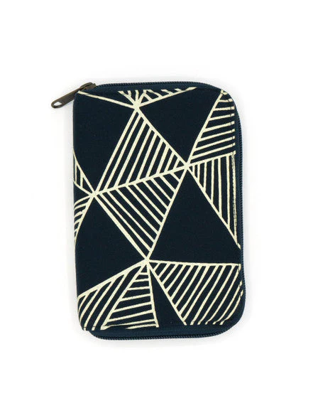 Zip Jewelry Travel Organizer - Geometric Navy - Image 3