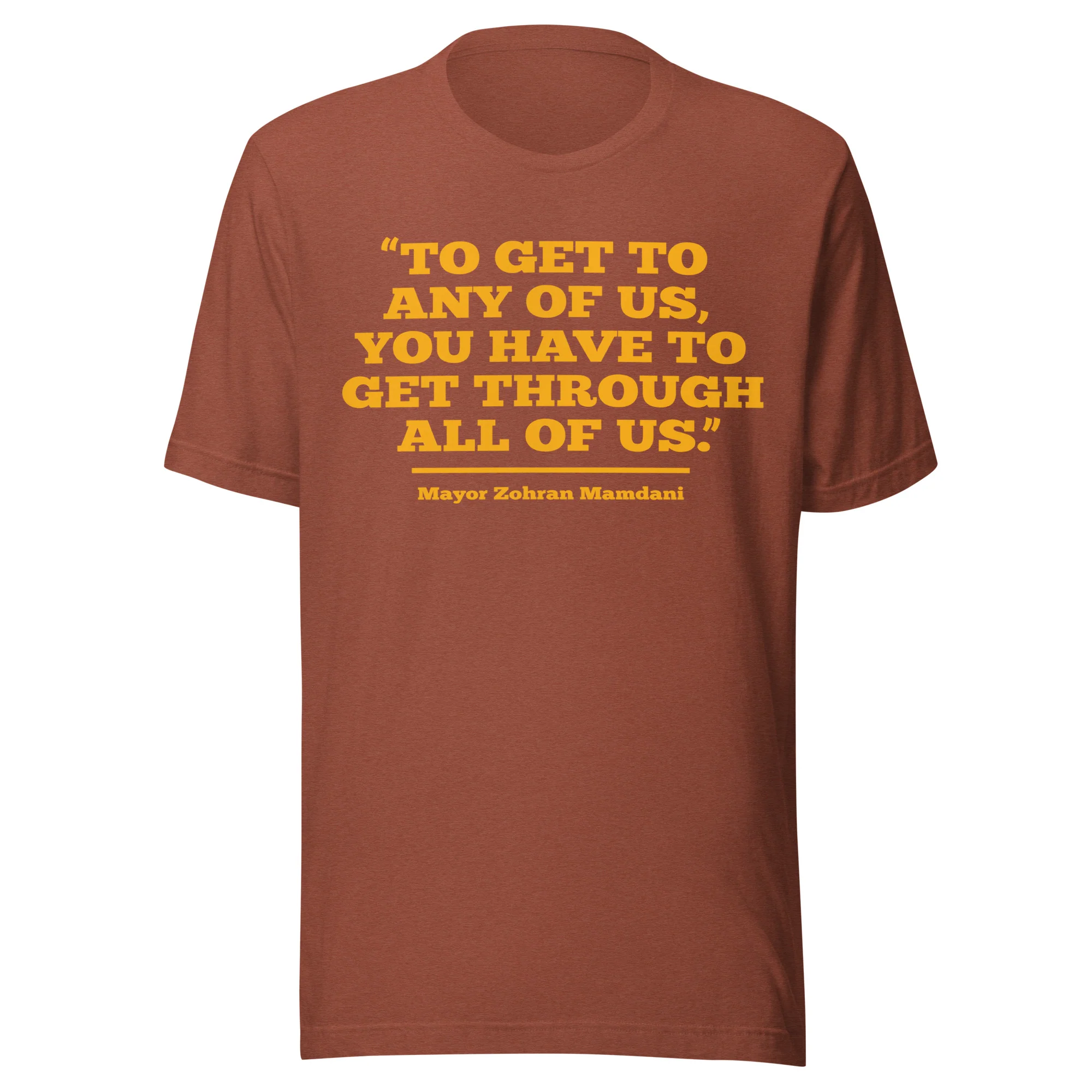 Zohran Mamdani Quote T-Shirt - Image 3